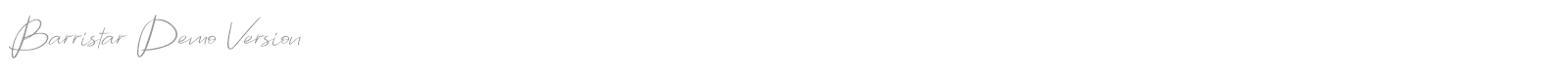 Barristar font preview